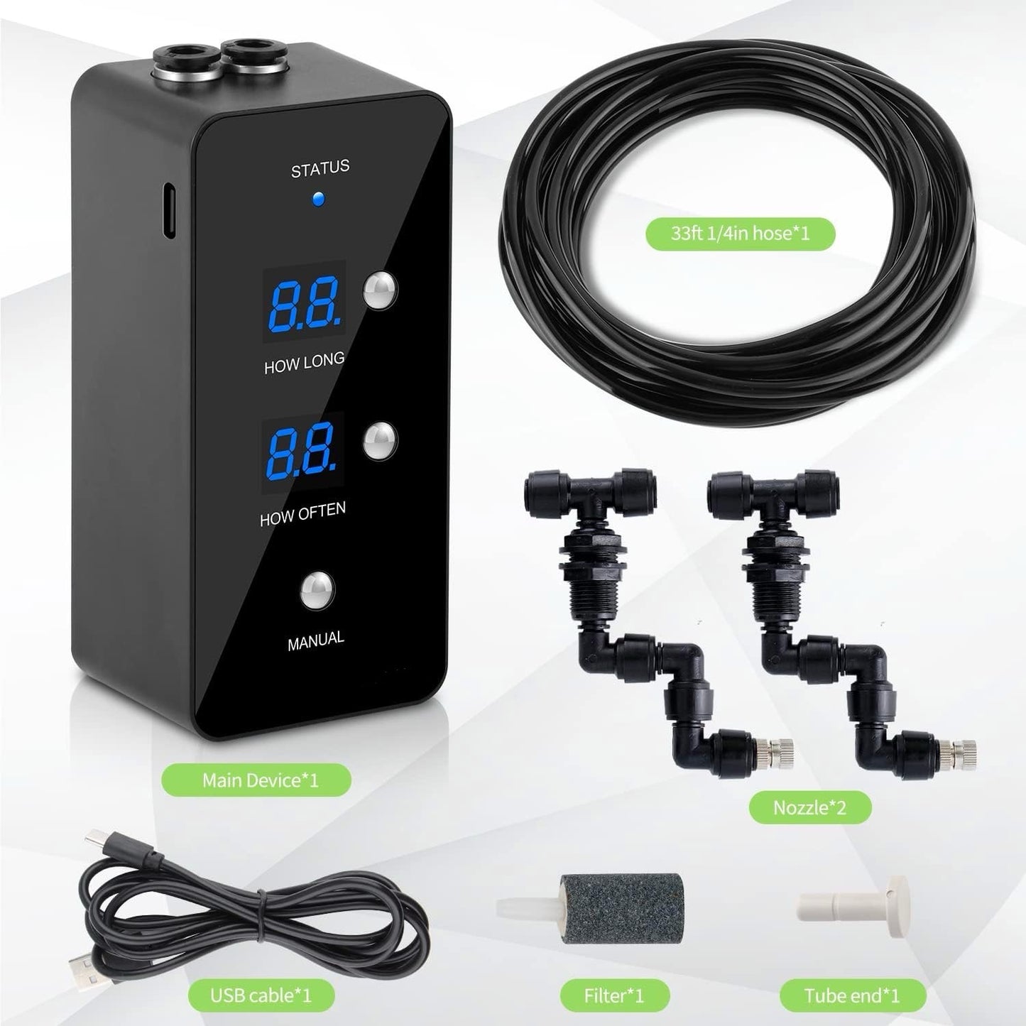 Misting System with Built-in Timer