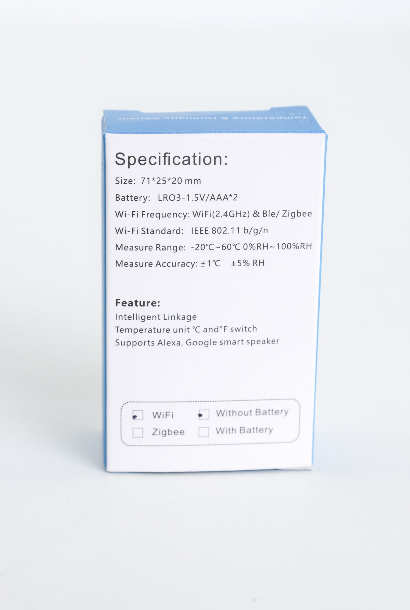 WIFI Temperature and Humidity Monitor-Splash Proof