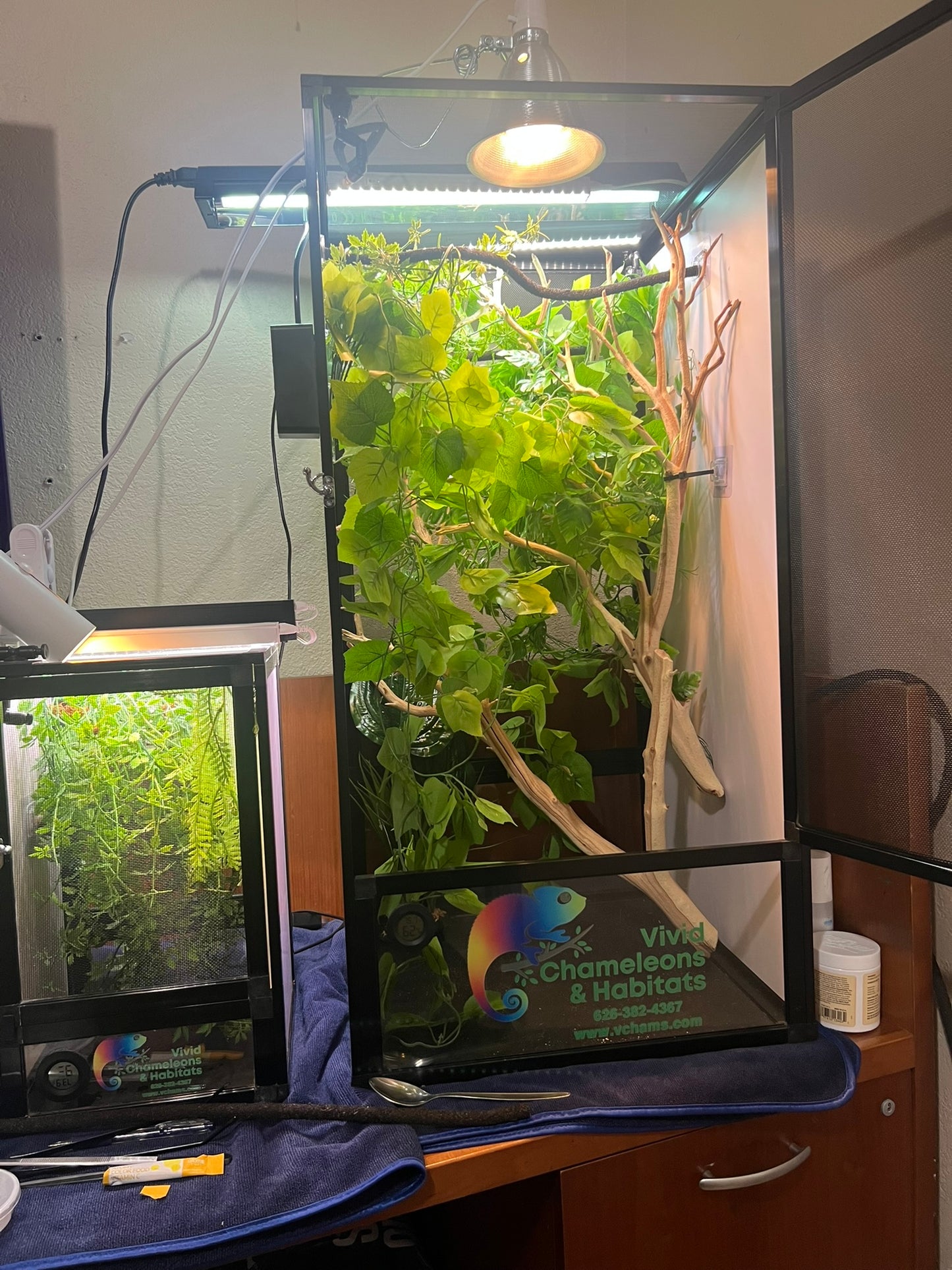 Size 24: 24"x24"x48" Deluxe All-In-One WIFI Controlled Automated Chameleon kit