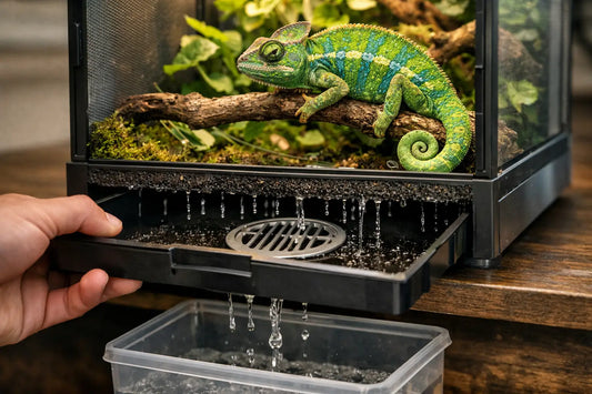 Chameleon Enclosure Drainage System Basics