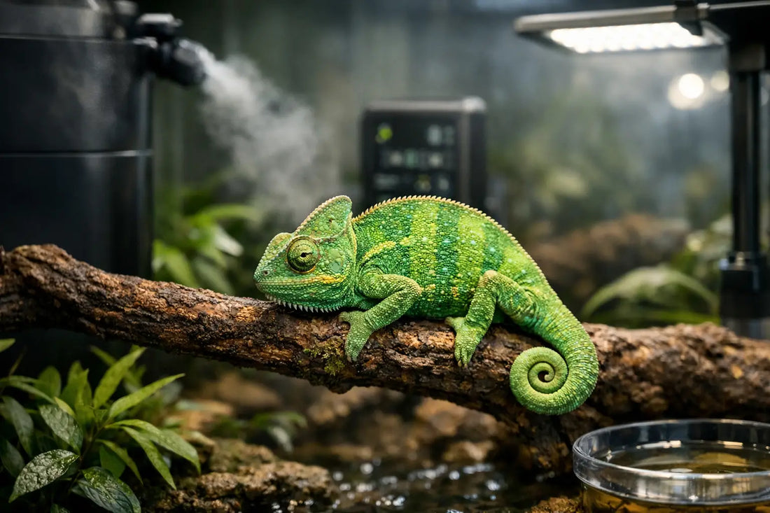 Automated Habitat Results for Healthier Chameleons
