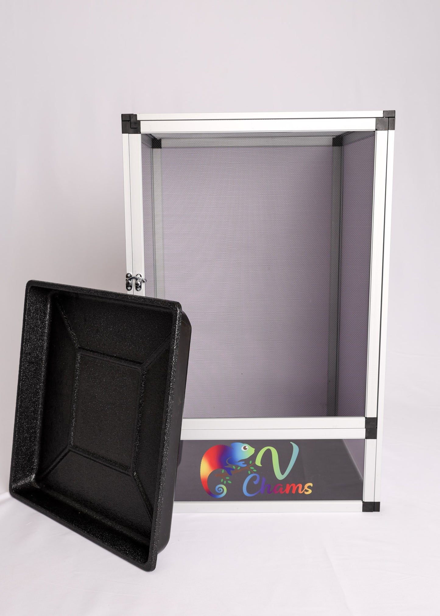 Size 12: Reptile Hybrid Cage, 12"x12"x18" - FREE water tray and WIFI Temp&Humidity Sensor included!