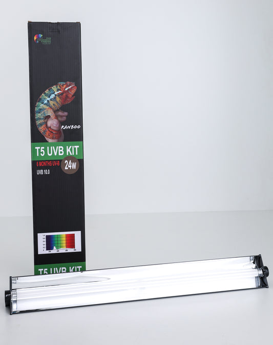 UVB 24W, 24" length, T5 10.0 Fixture and Florescent Tube