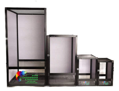 Size 24: Reptile Hybrid Cage, 24"x24"x48" FREE water tray and WIFI Temp&Humidity Sensor included!