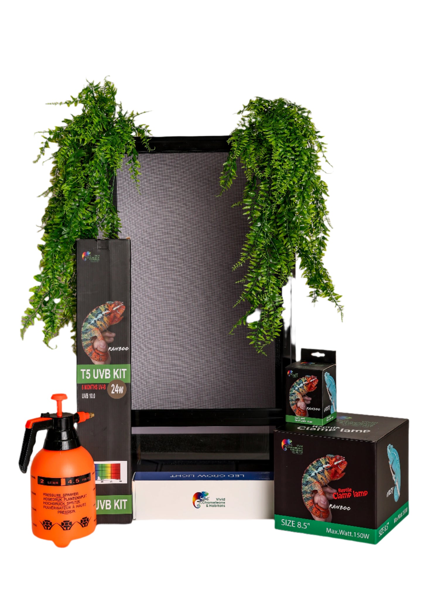 Size 18: 18"x18"x32" All-In-One Essential Chameleon Kit